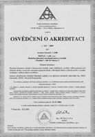 Osv�d�en� o akreditaci